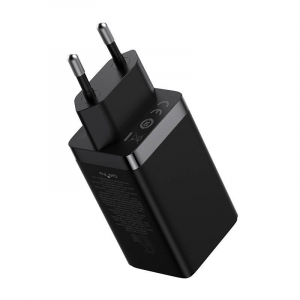 Baseus GaN5 Pro 2xUSB-C + USB-A hálózati töltő 65W fekete (CCGP120201)