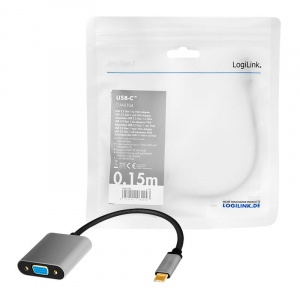 Logilink USB 3.2 Gen1 Type-C adapter, C/M --> VGA 0,15 m (CUA0104)