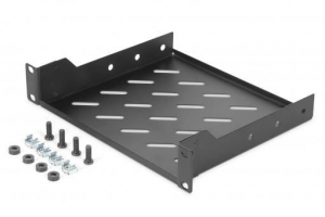 Digitus 1U 10" rack polc fekete (DN-10-TRAY-2-B)