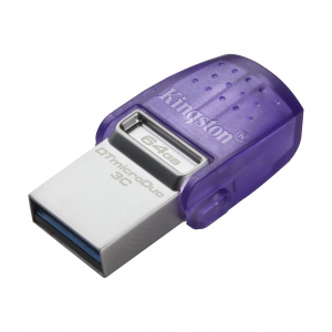 Pen Drive 64GB Kingston DataTraveler microDuo 3C USB3.2 Gen1 C/USB3.2 Gen1 A (DTDUO3CG3/64GB)