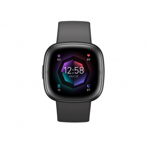 Fitbit sense 2 aktivitásmérő Shadow Grey/Graphite Aluminum (FB521BKGB)