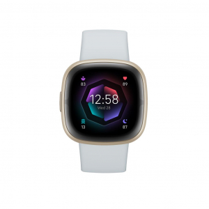 Fitbit sense 2 aktivitásmérő Blue Mist/Soft Gold Aluminum (FB521GLBM)