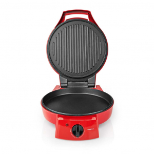 Nedis FCPM100FRD pizza- &eacute;s grills&uuml;tő piros