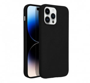 Forcell Szilikon LITE Apple iPhone 14 Pro Max hátlap tok fekete (67645)