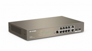 IP-COM 10x 10/100/1000 + 2x SFP vezérelhető switch (G5312F)
