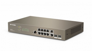 IP-COM 10x 10/100/1000 + 2x SFP vezérelhető switch (G5312F)