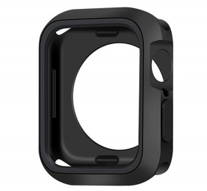 Szilikon keret (&uuml;t&eacute;s&aacute;ll&oacute;) FEKETE [Apple Watch Series SE 44mm]