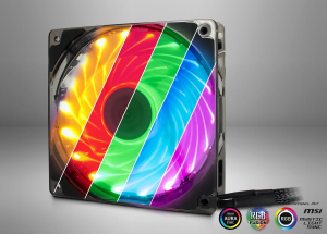 Inter-Tech Argus L-12025 Aura RGB ház hűtő ventilátor 12cm (88885454)