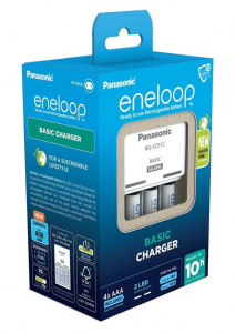 Panasonic Eneloop K-KJ51MCD04E akkumulátor töltő időzítővel + 4db AAA 800mAh akkumulátor