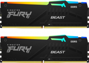 32GB 5600MHz DDR5 RAM Kingston Fury Beast RGB CL36 (2x16GB) (KF556C36BBEAK2-32)