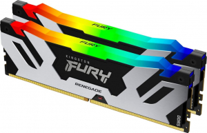 32GB 6000MHz DDR5 RAM Kingston Fury Renegade Silver RGB CL32 (2x16GB) (KF560C32RSAK2-32)