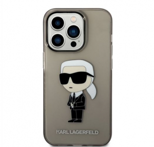 Karl Lagerfeld IML Ikonik NFT Apple iPhone 14 Pro hátlap tok fekete (KLHCP14LHNIKTCK)