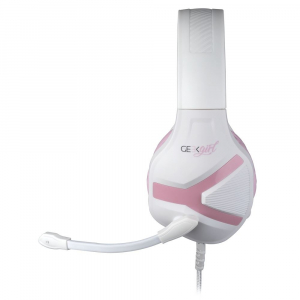 Konix Mythics Geek Girl Crystal gaming headset fehér-rózsaszín (KX-GG-GH/CRYSTAL)