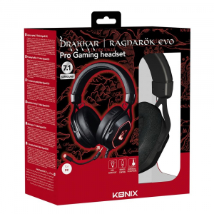 Konix Drakkar Ragnarök Evo gaming headset fekete (KX-GH-PRO-EVO-PC)