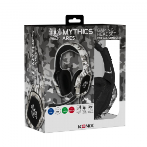 Konix Mythics Ares Camo gaming headset szürke terepmintás (KX-MT-ARES-UNIV)