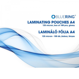 Bluering lamin&aacute;l&oacute; f&oacute;lia A4, 125 micron, 100db/doboz (LAMMA4125MIC)