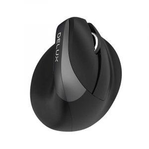 Delux M618Mini vezeték nélküli RGB hanyattegér fekete