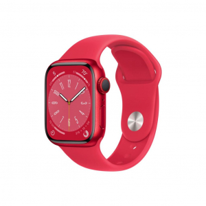 Apple Watch Series 8 GPS + Cellular 41mm (PRODUCT)RED alumíniumtok, (PRODUCT)RED sportszíj (MNJ23CM/A)