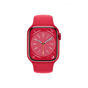Apple Watch Series 8 GPS + Cellular 41mm (PRODUCT)RED alumíniumtok, (PRODUCT)RED sportszíj (MNJ23CM/A)