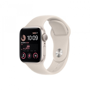 Apple Watch SE (2022) GPS 40mm csillagfény alumíniumtok, csillagfény sportszíj (MNJP3CM/A)