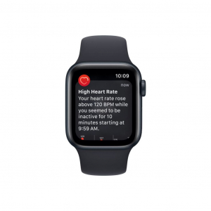 Apple Watch SE (2022) GPS 40mm éjfekete alumíniumtok, éjfekete sportszíj (MNJT3CM/A)