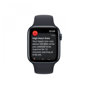 Apple Watch SE (2022) GPS 44mm éjfekete alumíniumtok, éjfekete sportszíj (MNK03CM/A)