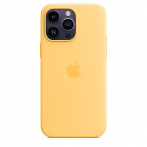 Apple MagSafe-rögzítésű iPhone 14 Pro Max szilikontok napsugár színű (MPU03ZM/A)