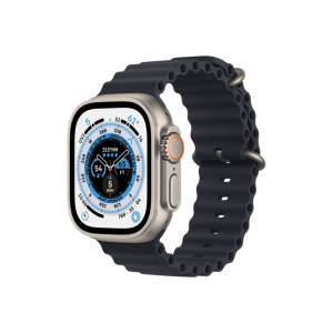 Apple Watch Ultra GPS + Cellular 49mm titántok, éjfekete óceán szíj (MQFK3CM/A)