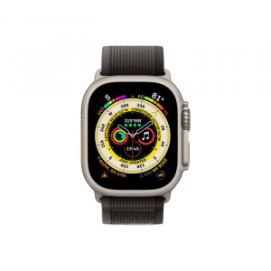 Apple Watch Ultra GPS + Cellular 49mm titántok, fekete-szürke terep pánt (S/M) (MQFW3CM/A)