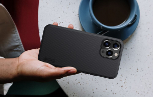 Nillkin Super Frosted Shield Pro Appple iPhone 13 Pro Max h&aacute;tlap tok fekete (038383)