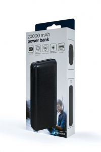 Gembird PB20-02 Power Bank 20000mAh fekete