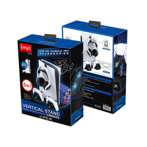 iPega PG-P5023A PlayStation 5 állvány és kiegészítő tartó fehér