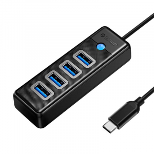 Orico 4x USB 3.0 Hub fekete (PW4U-C3-015-BK)