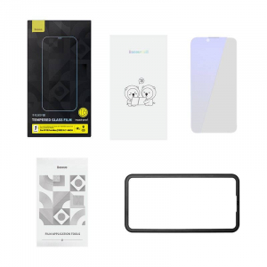 Baseus Tempered Glass Anti-blue light 0.4mm for iPhone 14 Plus/13 Pro Max kijelzővédő fólia (SGKN010202)