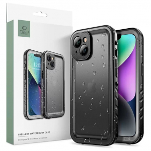 Tech-Protect Shellbox Apple iPhone 14 vízálló és ütésálló tok fekete (127076)