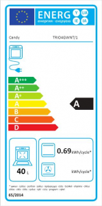 Candy TRIO 4GWNT/1 kombinált tűzhely beépített mosogatógéppel fehér