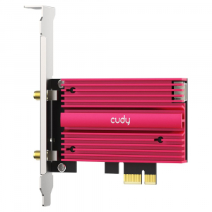 Cudy AX5400 Wi-Fi 6/6E Bluetooth 5.0 PCIe Adapter külső antennával (WE4000)