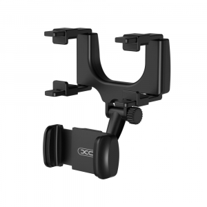 XO C70 visszapillantóra rögzíthető autós telefontartó fekete (XOP-CARHOLDER-C70-BK)