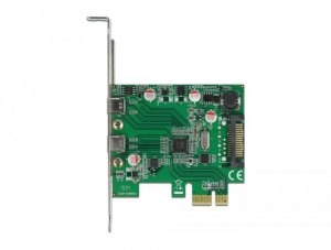 DeLock 2x USB 3.2 Gen 1 Type-C bőv&iacute;tő k&aacute;rtya PCIe (90493)