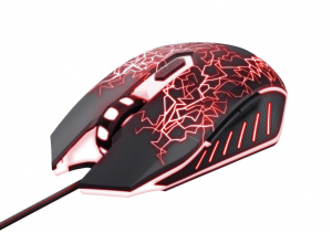 Trust GXT 105X IZZA Gaming optikai egér fekete (24618)