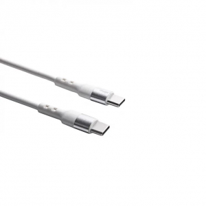 Akyga USB-C - USB-C kábel 60W, 1.8m fehér (AK-USB-41)