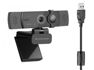 Conceptronic 4K Ultra HD webkamera fekete (AMDIS07B)