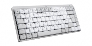 Logitech Machez készült MX Mechanical Mini Amerikai nemzetközi (Qwerty) Tactile Quiet billentyűzet halványszürke (920-010799)