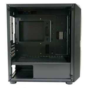 LC Power Gaming 712MB - Polynom_X táp nélküli ablakos M-ATX ház fekete (LC-712MB-ON)