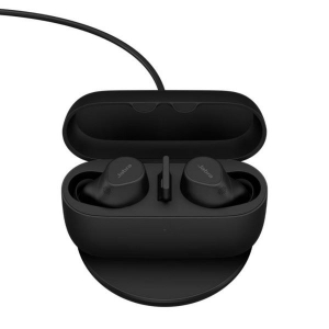 Jabra Evolve2 Buds USB-A UC sztere&oacute; Bluetooth headset fekete vezet&eacute;k n&eacute;lk&uuml;li t&ouml;ltővel (20797-989-989)