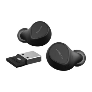 Jabra Evolve2 Buds USB-A UC sztere&oacute; Bluetooth headset fekete vezet&eacute;k n&eacute;lk&uuml;li t&ouml;ltővel (20797-989-989)