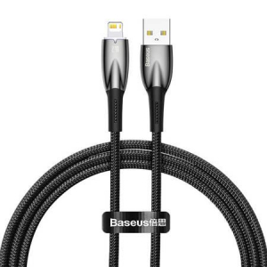 Baseus Glimmer Series USB - Lightning kábel 1m fekete (CADH000201)