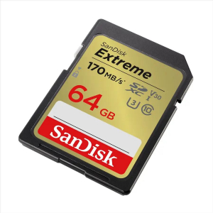 64GB SDXC Sandisk Extreme CL10 U3 V30 (SDSDXV2-064G-GNCIN / 121579)