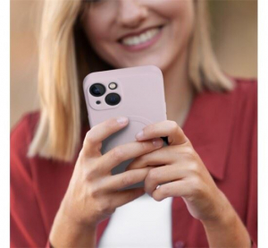 Utángyártott Apple iPhone SE 2022/SE 2020/8/7 Magsafe szilikon tok rózsaszín (69859)