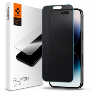 Spigen GLAS.tR Privacy Apple iPhone 14 Pro Privacy kijelzővédő fólia (AGL05223)